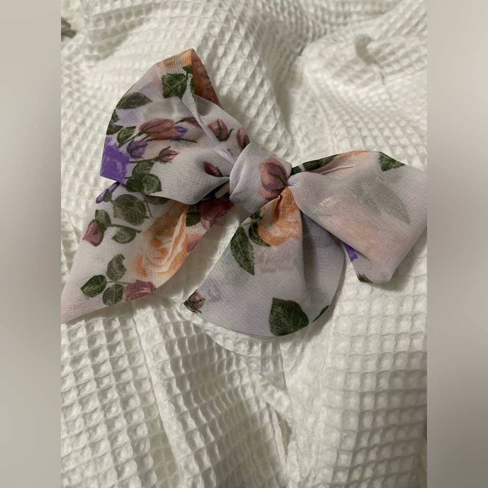 Darling Floral Bow Hair Accessory for Kids